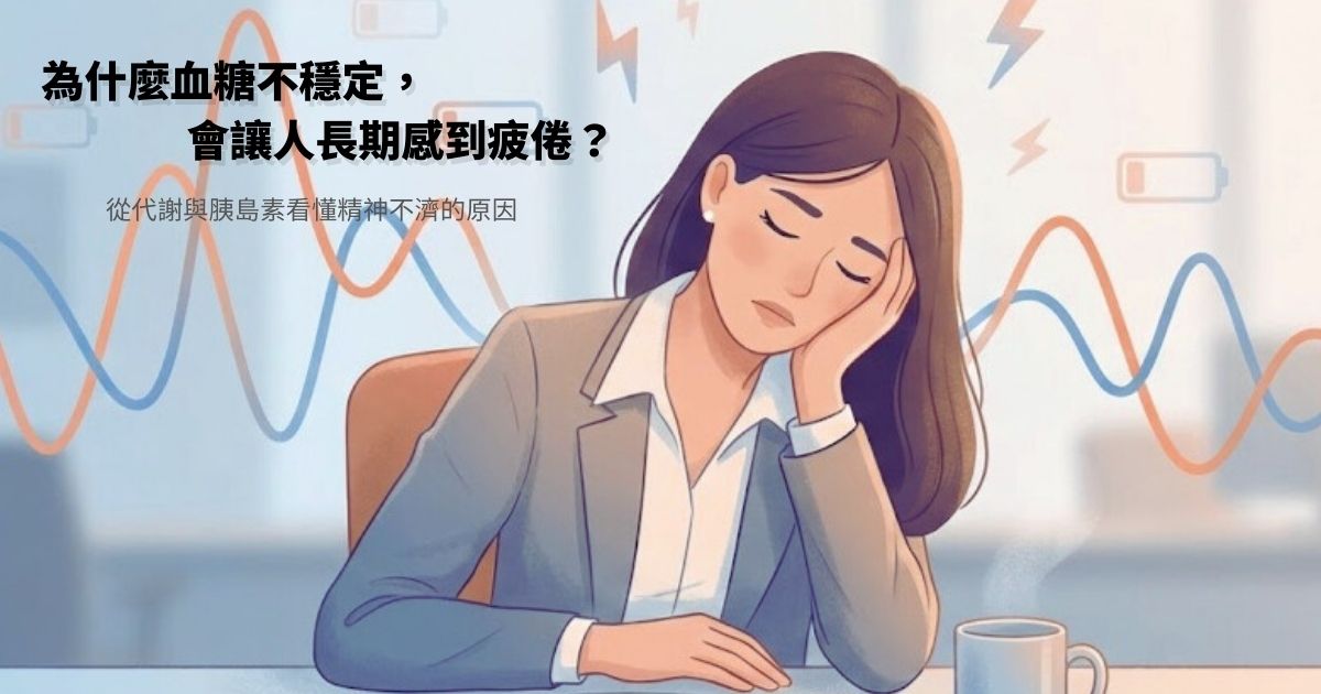 血糖不穩定引起一位OL女子在上班時感到疲倦